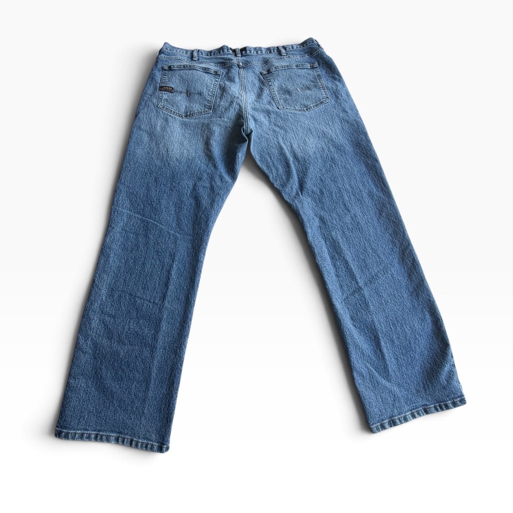 Ariat Rebar M5 Straight Leg Jeans Mens 40x32 Blue Denim GUC Workwear Rugged - Picture 3 of 6